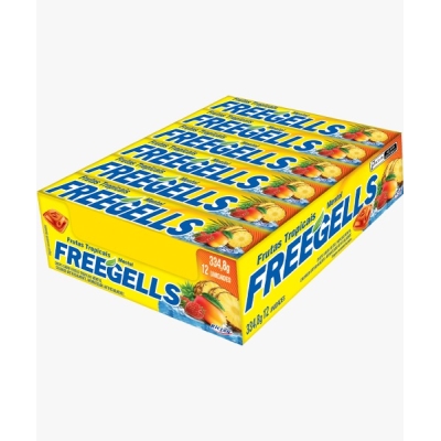 DROPS FREEGELLS FRUTAS TROPICAIS RICLAN 12 UND