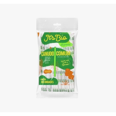 CANUDO BIO PLASTICO TRADICIONAL STRAWPLAST 100 UND