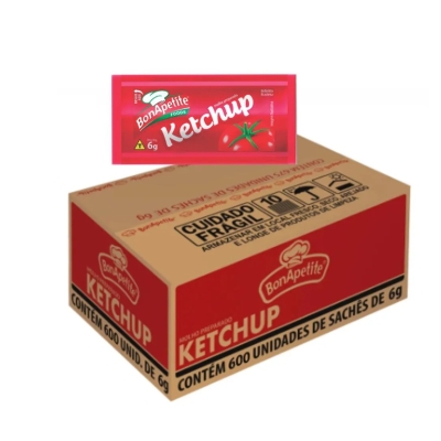 KETCHUP BONAPETITE SACHE 6 G 600 UND