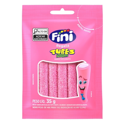 FINI TUBES TUTTI FRUTTI 35 G 10 UND