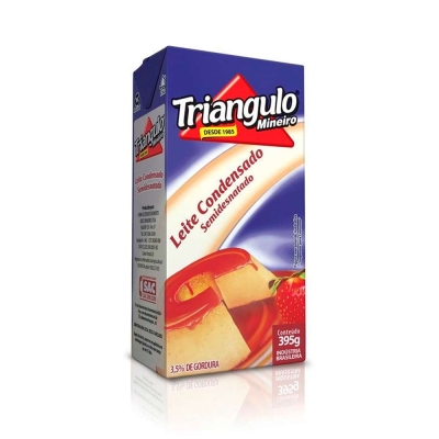 LEITE CONDENSADO SEMIDESNATADO TRIANGULO 395 G