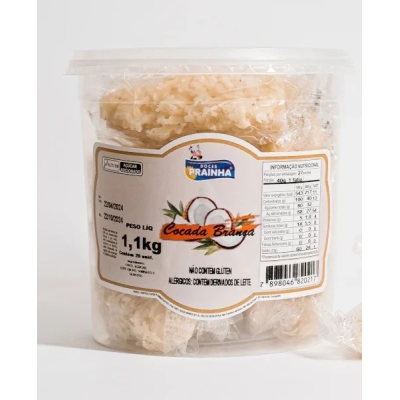 DOCE CLAMEL PRAINHA COCADA BRANCA 20 UND