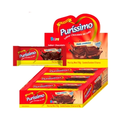 CHOCOLATE PURISSIMO 40 G AO LEITE KI-KAKAU 15 UND