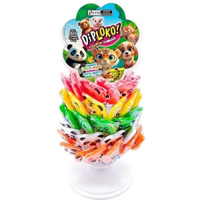 PIRULITO LOLLIPOP ANIMAIS SORTIDOS 15 G DANILLA 60 UND