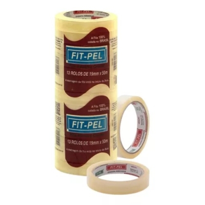 FITA ADESIVA TRANSPARENTE 19 MM X 50 M FIT-PEL UND