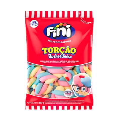 MARSHMALLOW RECHEADO TORCAO COLORIDO FINI 250 G