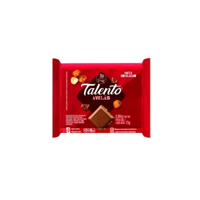 CHOCOLATE TALENTO MINI AVELAS 25 G GAROTO 15 UND