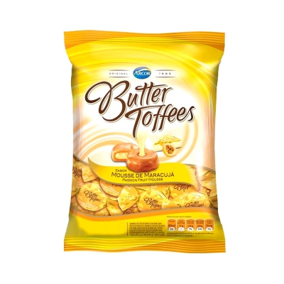 BALA BUTTER TOFFEES MOUSSE MARACUJA ARCOR 500 G