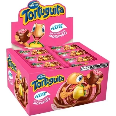 CHOCOLATE TORTUGUITA MORANGO ARCOR 24 UND