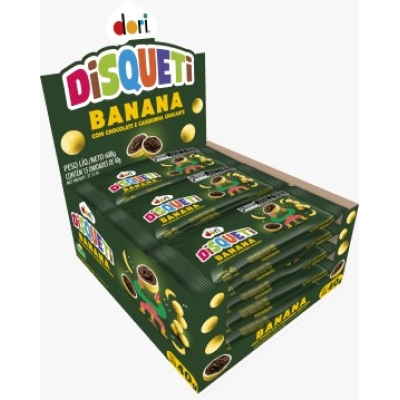 CHOCOLATE DISQUETI CHOCOBANANA GRANDE 40 G DORI 15 UND