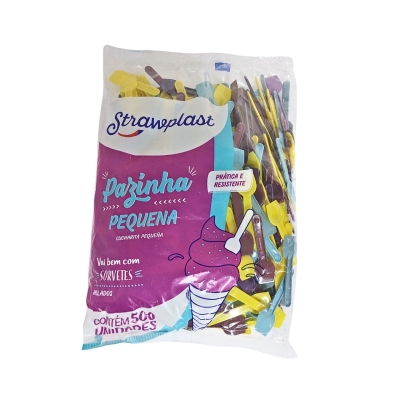 PAZINHA DE SORVETE SORTIDA STRAWPLAST 500 UND