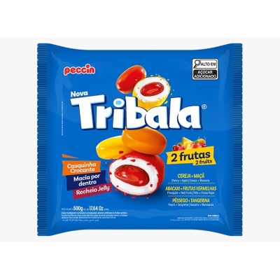 BALA TRIBALA 2 FRUTAS PECCIN 500 G 