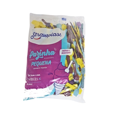 PAZINHA DE SORVETE SORTIDA GRANEL STRAWPLAST 3000 UND