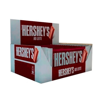 BARRA CHOCOLATE AO LEITE HERSHEYS 82 G 18 UND