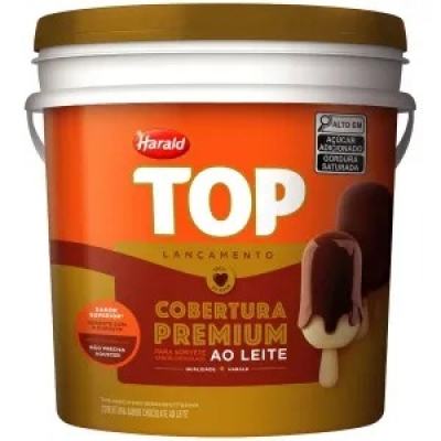 COBERTURA LIQUIDA TOP SOFT PREMIUM CHOC AO LEITE HARALD 4 KG