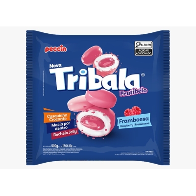 BALA TRIBALA FRAMBOESA PECCIN 500 G