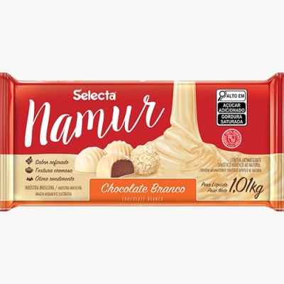 CHOCOLATE NAMUR BARRA BRANCO SELECTA 1,01 KG