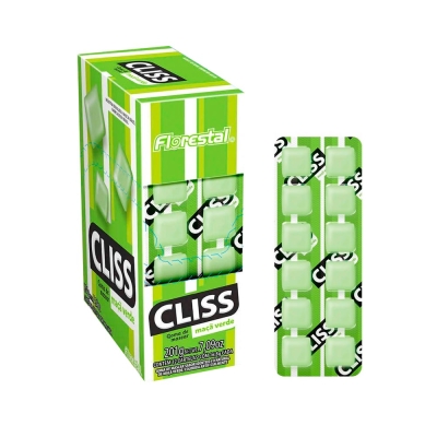 CHICLETE CLISS MACA VERDE FLORESTAL 12 UND