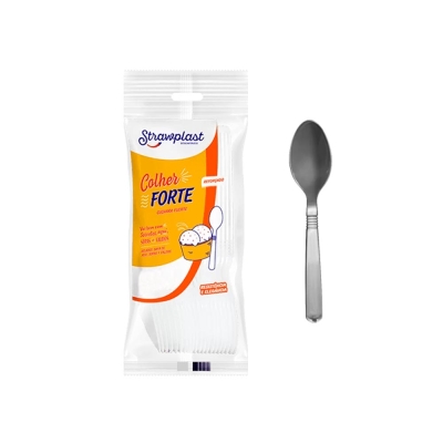 COLHER DESC REF FORTE PRATA STRAWPLAST 50 UND