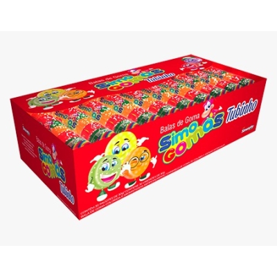 GOMA TUBO SIMOGOMAS FRUTAS SIMO 30 UND