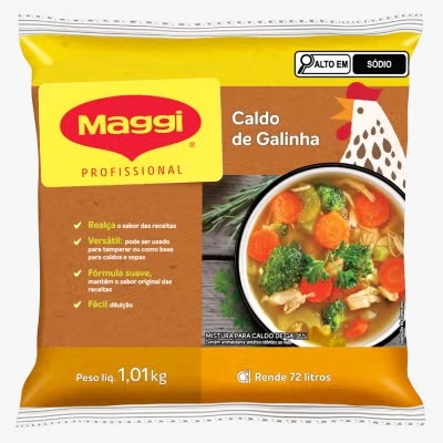 CALDO DE GALINHA EM PO PROFISSIONAL MAGGI 1,01KG