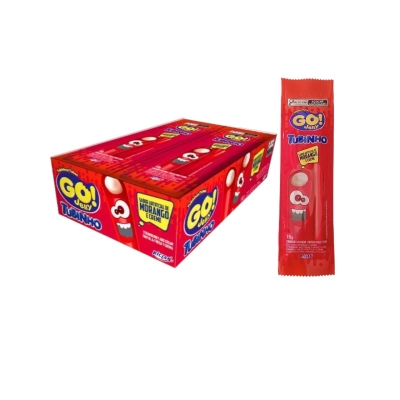 MINI GULOSEIMAS TUBES GO JELLY MORANGO RICLAN 12 UND