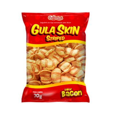 GULA SKIN STRIPED BACON 70G 10 UND