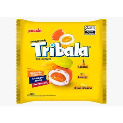 BALA TRIBALA SORTIDA AMARELA PECCIN 500 G