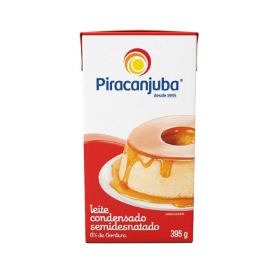 LEITE CONDENSADO SEMIDESNATADO PIRACANJUBA 395 G