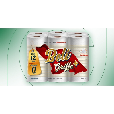 PAPEL HIG BELI GRIFFE + FD 30 MTS CIPEL 12 UND